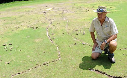 Significant damage was reported yesterday from the Gympie Pines golf course. Significant damage was reported yesterday from the Gympie Pines golf course.